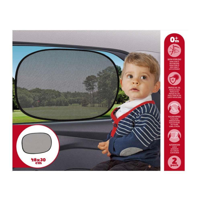 Kiokids Sun Shade Black 48x30 2 Units