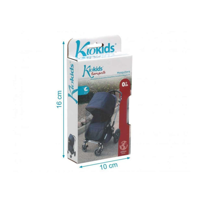 Kiokids Rede Mosquiteiro para Carrinhos Preto