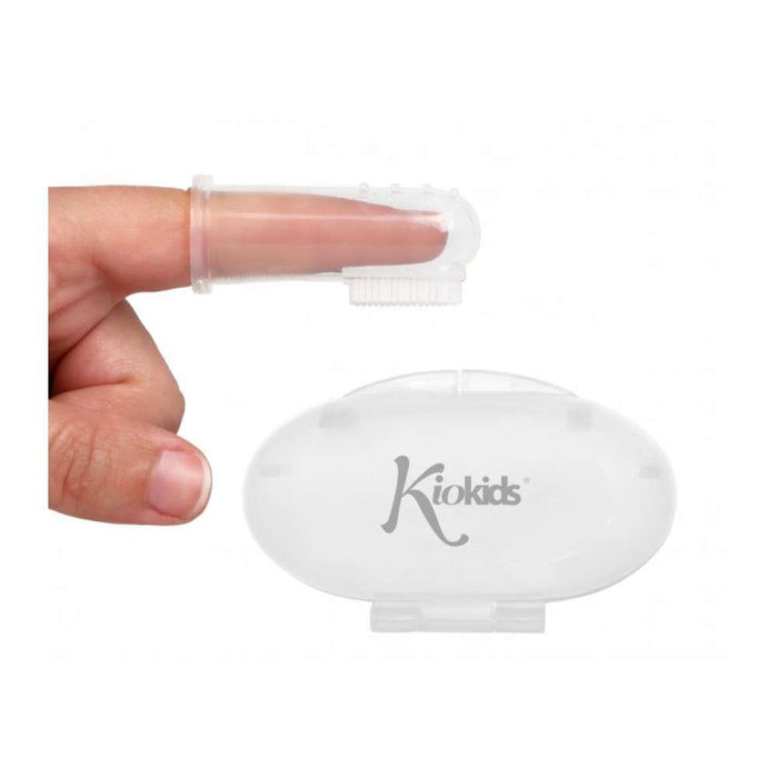 Kiokids Silicone Thimble Teething Brush with Case