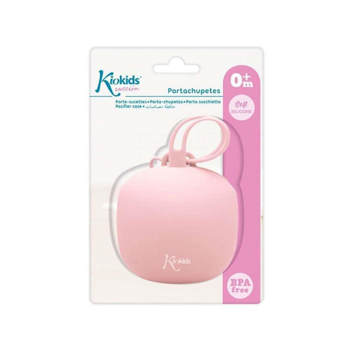 Porta Chupeta em Silicone Rosa