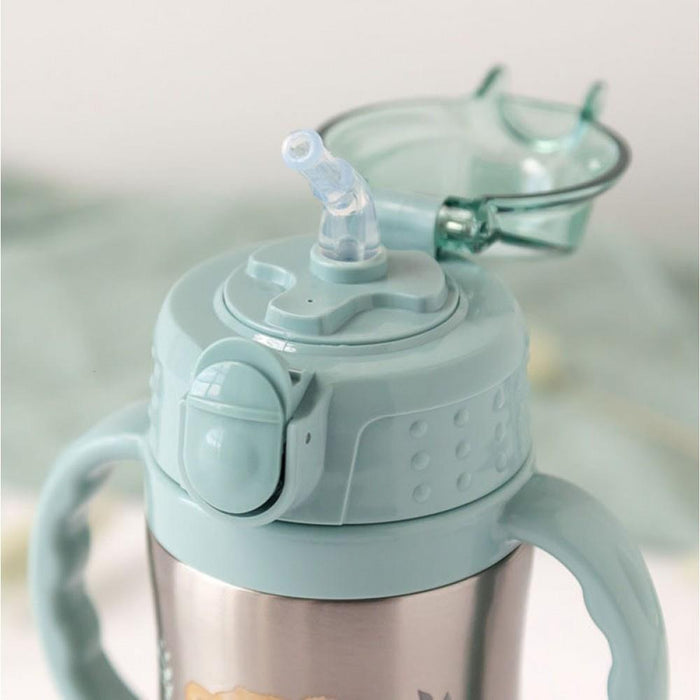 Kiokids Stainless Steel Thermal Bottle Sage Bear 280ml