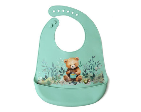 Babete em Silicone Urso Sage