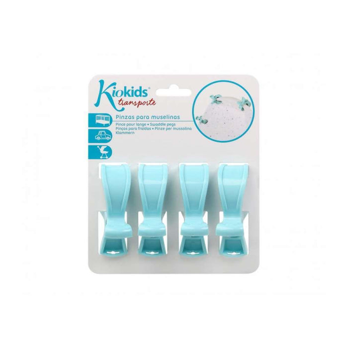 Kiokids Set of 4 Blue Museline Clips