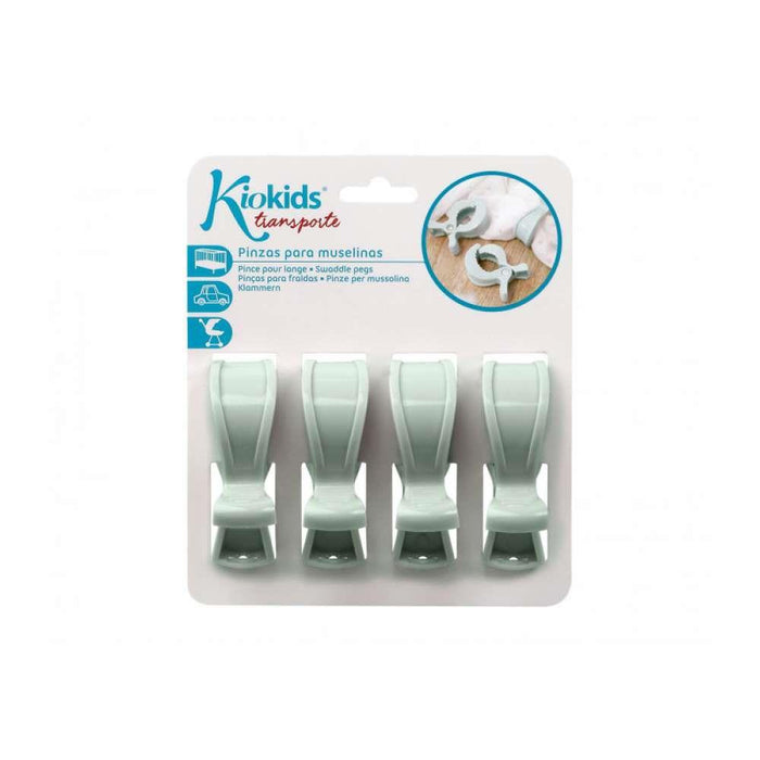 Kiokids Set of 4 Clips for Mint Museline