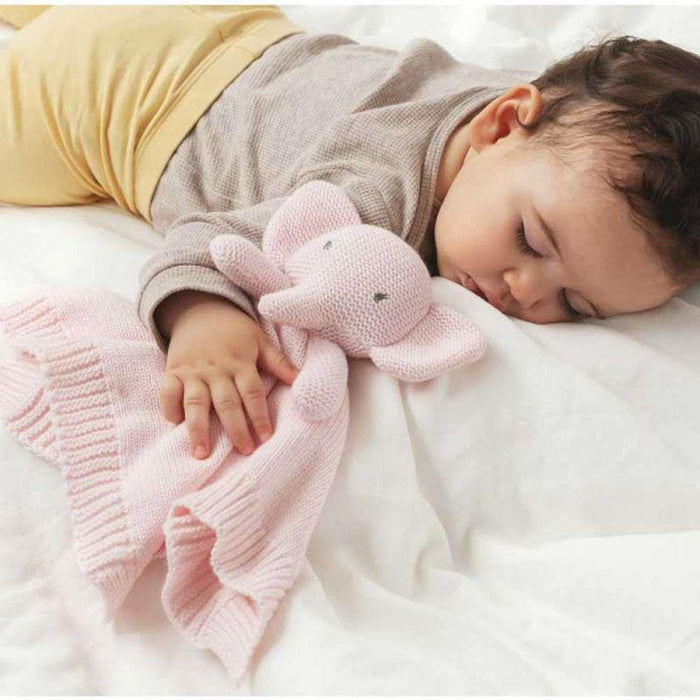 Cotton Friends Doudou Elefante Algodão 25cm Rosa