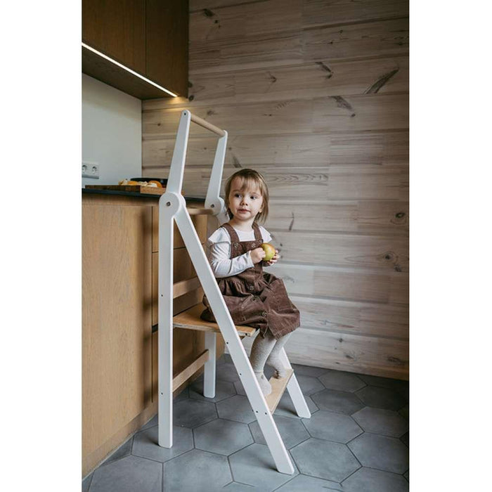 Leg&amp;Go Folding Learning Tower White