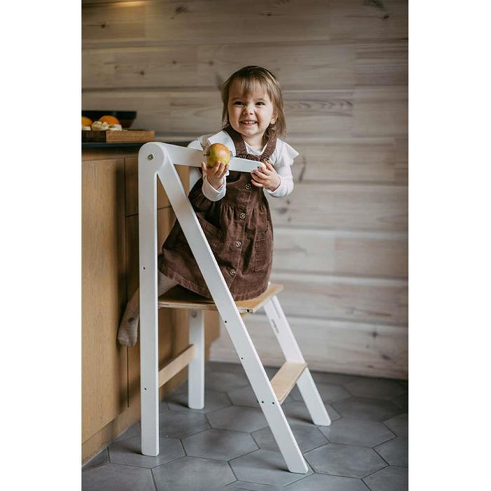 Leg&amp;Go Folding Learning Tower White