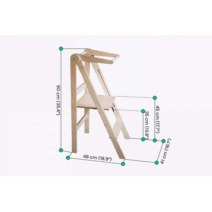 Torre de Aprendizagem Dobrável White