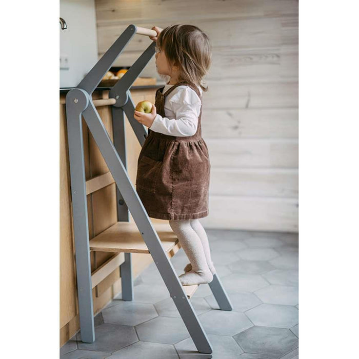 Torre de aprendizaje plegable Leg&amp;Go gris