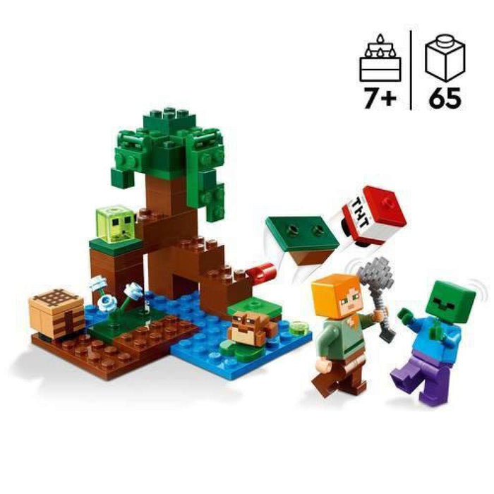 Lego Minecraft A Aventura no Pântano 65 Peças