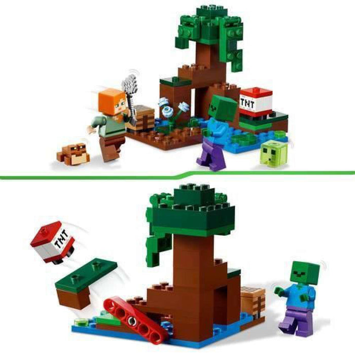 Lego Minecraft Aventura En El Pantano 65 Piezas