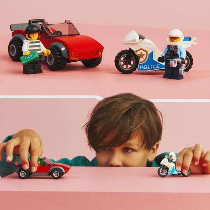 Lego City Perseguição de Carro e Mota Polícia 59 Peças