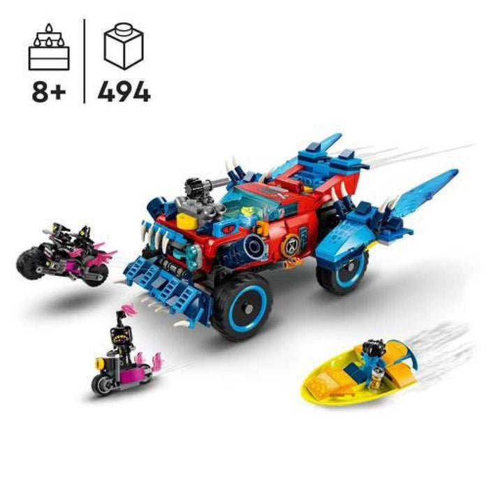 Dreamzzz Carro Crocodilo com 3 Figuras 494 Peças