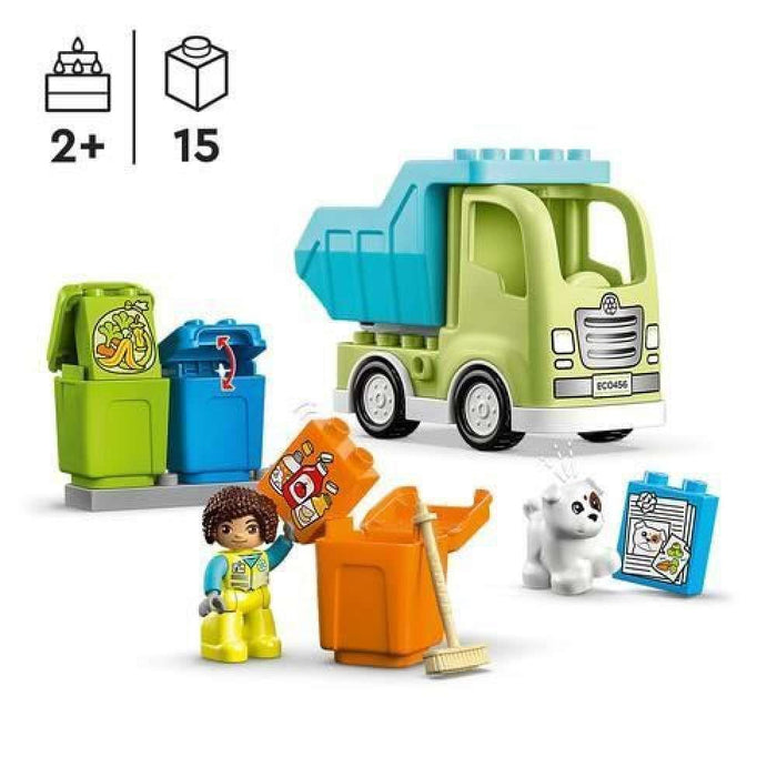 Duplo Camião de Reciclagem 15 Peças