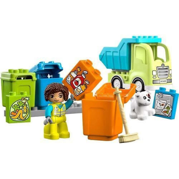 Duplo Camião de Reciclagem 15 Peças