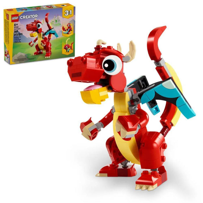 Lego Creator 3 em 1 Dragão Vermelho 149 Peças