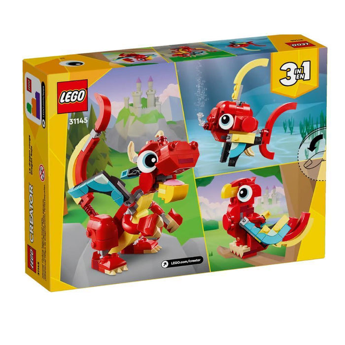 Lego Creator 3 em 1 Dragão Vermelho 149 Peças