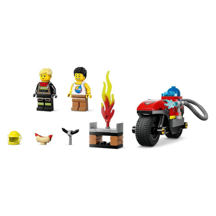 Lego City Mota de Resgate dos Bombeiros 57 Peças