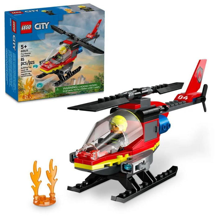 Lego City Helicóptero de Resgate dos Bombeiros 85 Peças