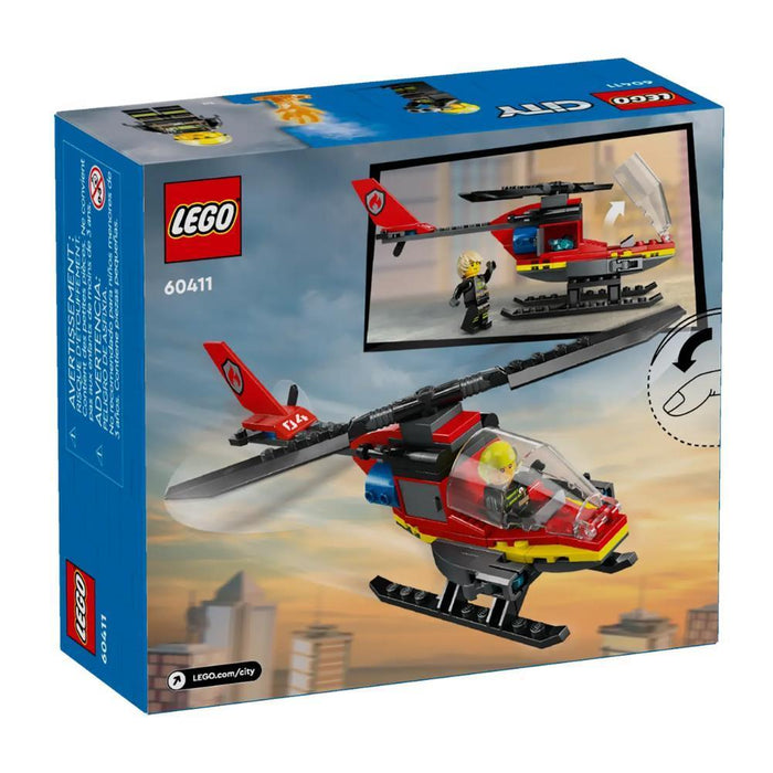 Lego City Helicóptero de Resgate dos Bombeiros 85 Peças