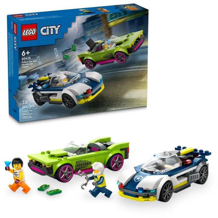 Lego City Perseguição de Carro Polícia a Muscle Car 213 Peças