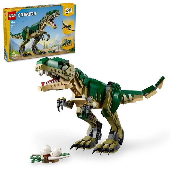 Lego Creator 3 em 1 T-rex 626 Peças