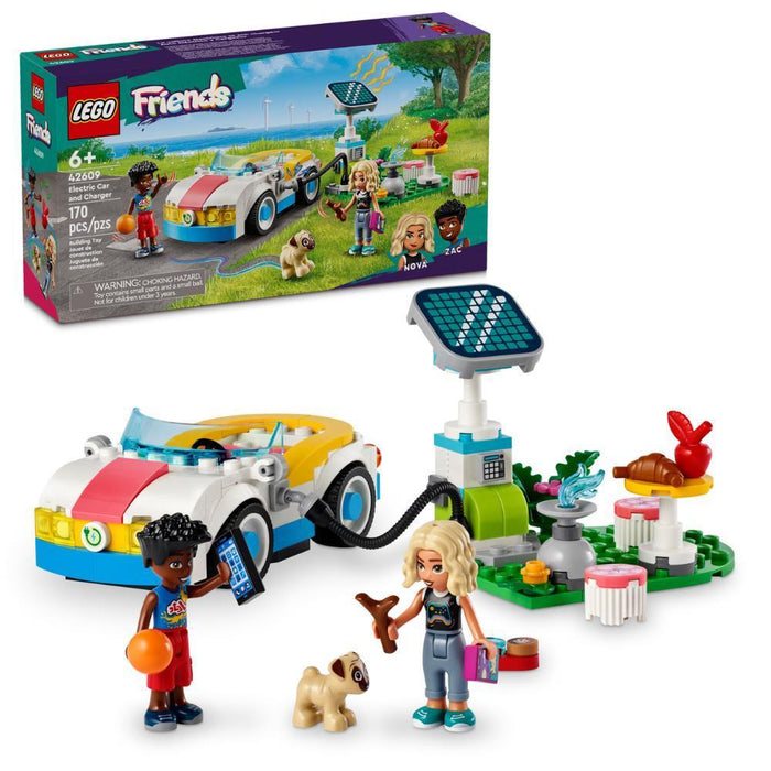 Lego Friends Carro Elétrico e Carregador 170 Peças