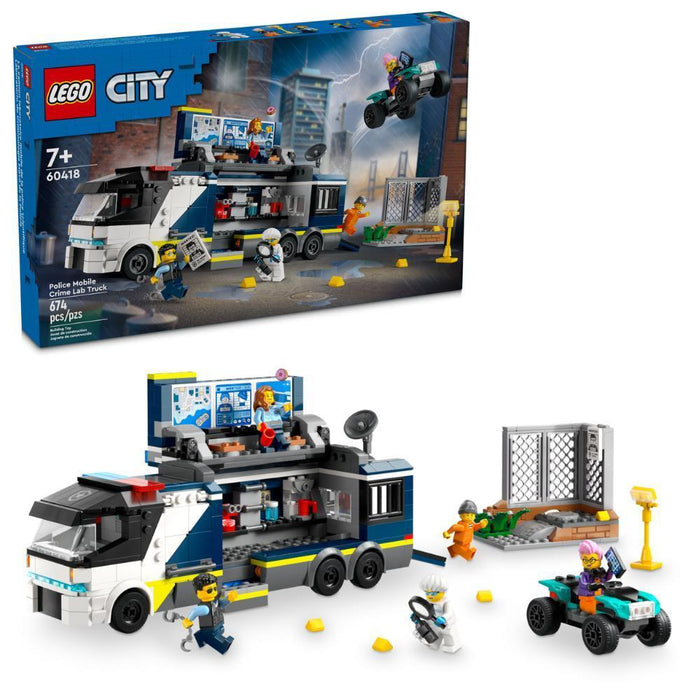 Camión Laboratorio Criminalístico de la Policía de Lego City 674 Piezas