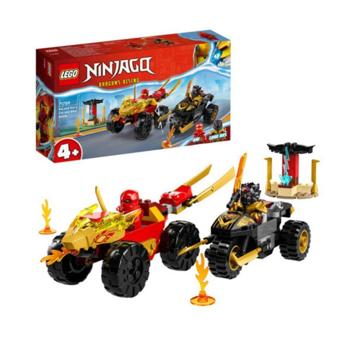 Lego Ninjago Batalha Carro e Mota Kai e Ras 103 Peças