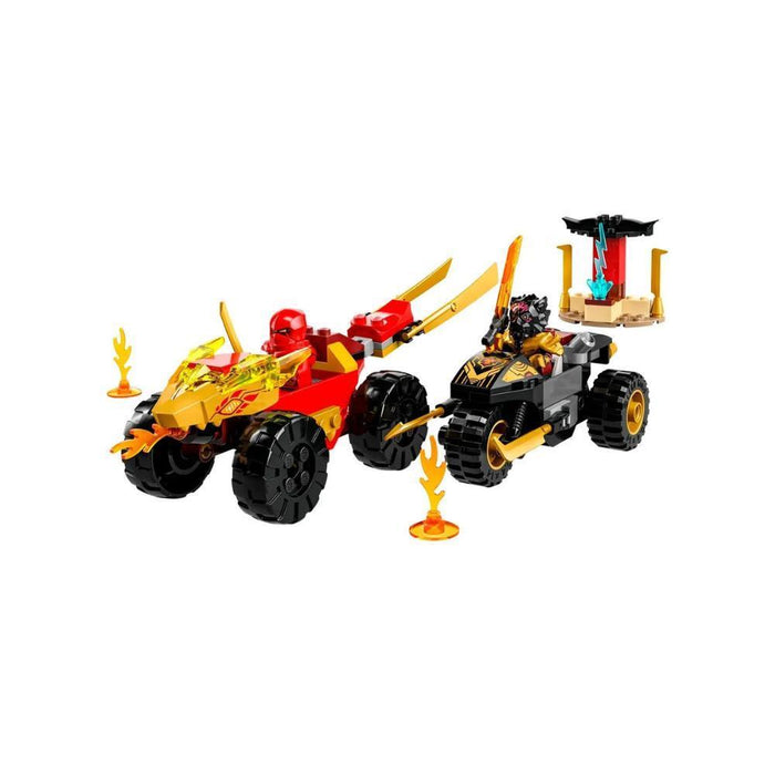 Lego Ninjago Batalha Carro e Mota Kai e Ras 103 Peças