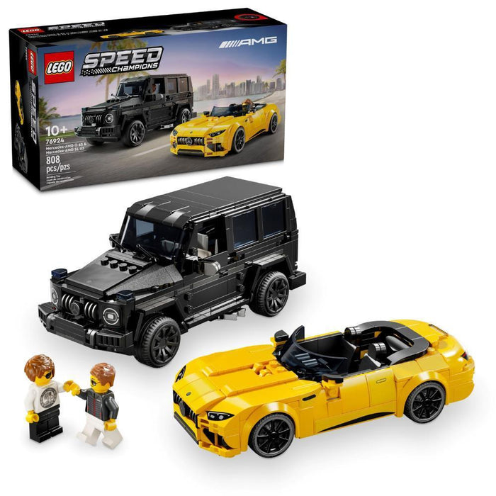 Lego Speed Champions Mercedes-AMG G 63 e Mercedes-AMG SL 63 808 Peças