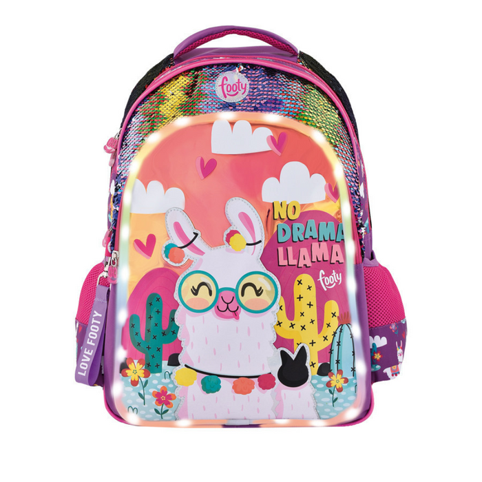 Footy Large Backpack with Light Lama Pink