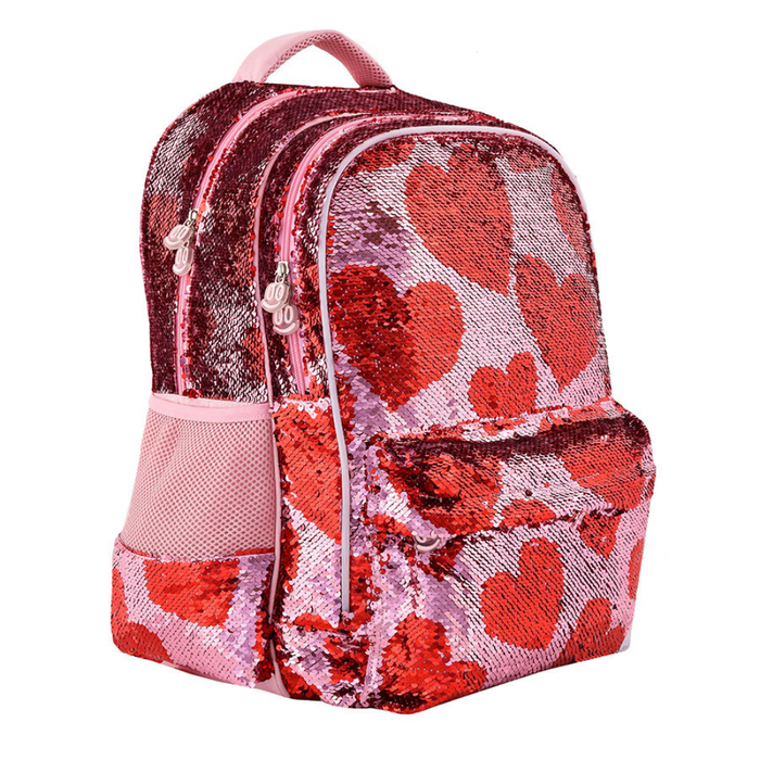 Footy Large Backpack with Light Multicolor Sequins