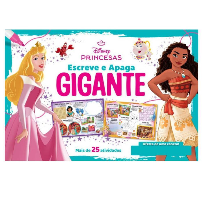 Livro Escreve e Apaga Gigante Princesas