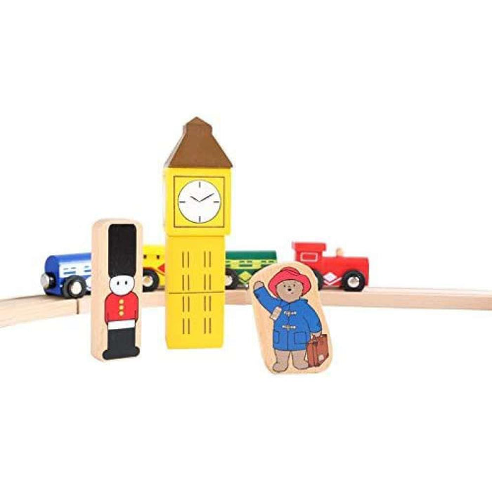 Vía del tren Paddington London en madera 43 piezas
