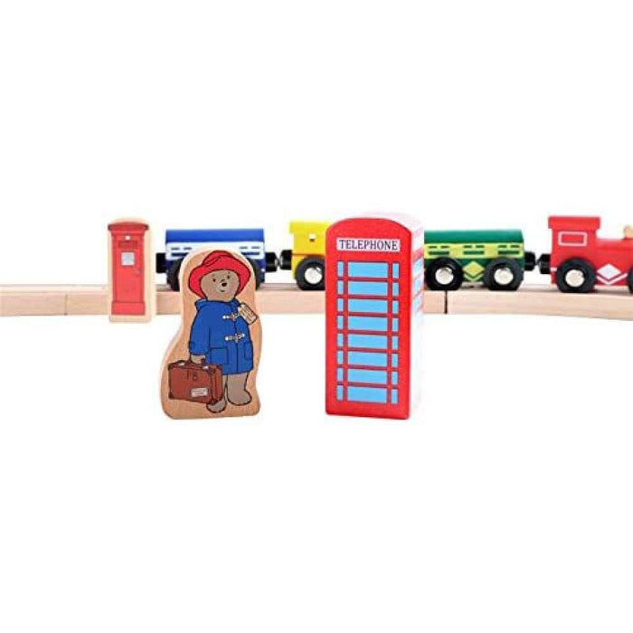 Paddington London Train Track in Wood 43 Pieces