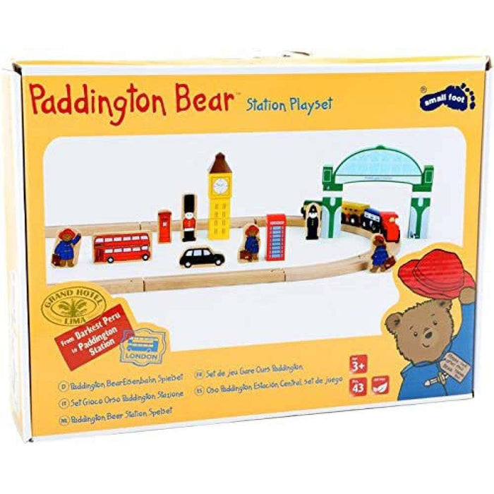 Paddington London Train Track in Wood 43 Pieces