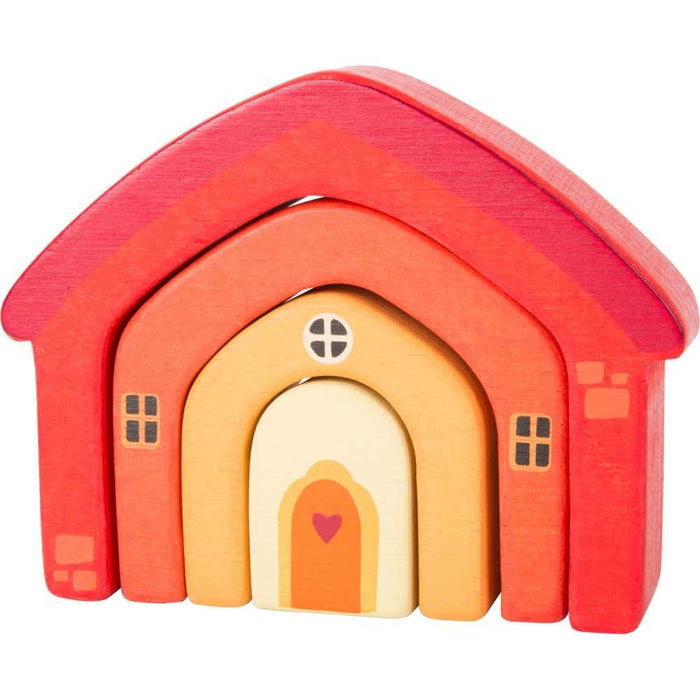 small foot Wooden Building Block House