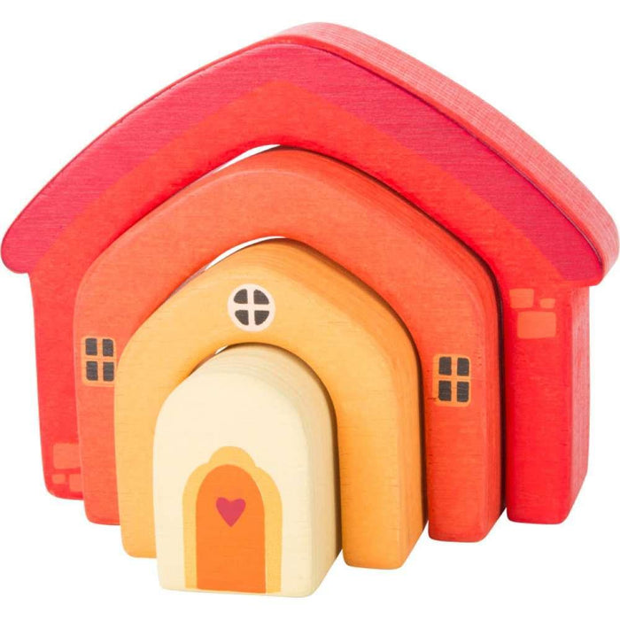 small foot Wooden Building Block House