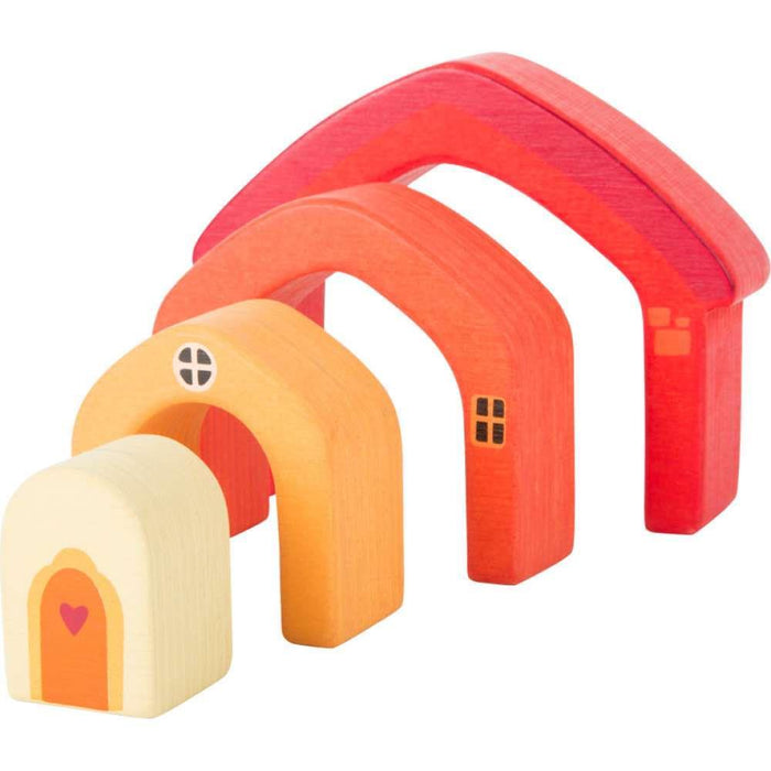 small foot Wooden Building Block House