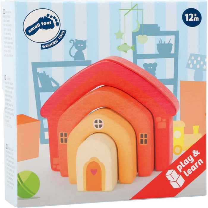 small foot Wooden Building Block House