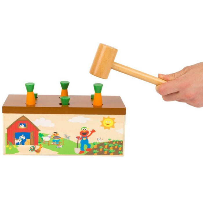 Juego de banco de martilleo de madera de Barrio Sésamo de Small Foot