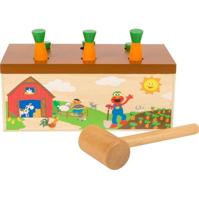 Small Foot Sesame Street Wood Hammering Bench Game