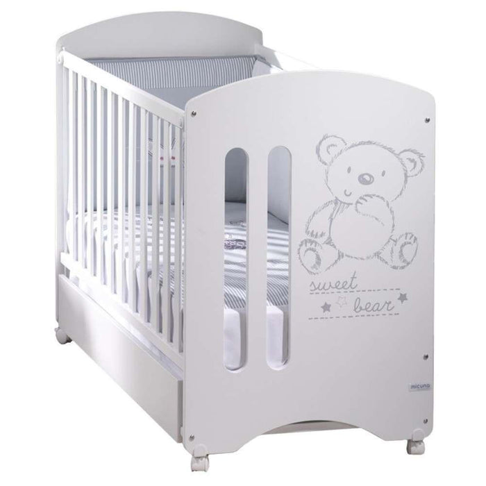 Cama Sweet Bear Basic 120x60cm Branco