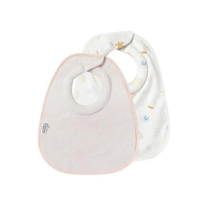 Tommee Tippee 2 Reversible ComfeeFit Bibs Pink