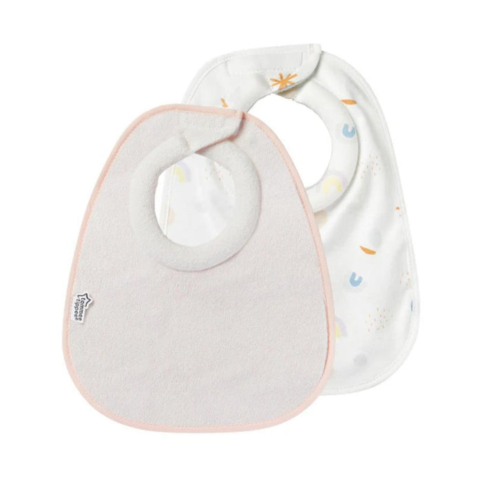 Tommee Tippee 2 Reversible ComfeeFit Bibs Pink