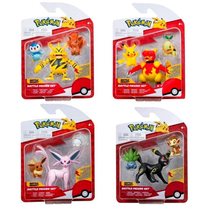 Pack Pokémon Battle Ready con 3 figuras