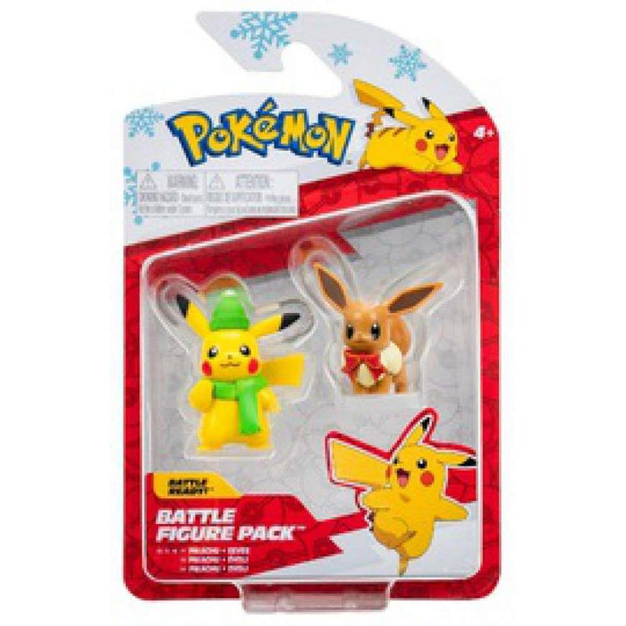 Figuras navideñas listas para la batalla de Pokémon 2