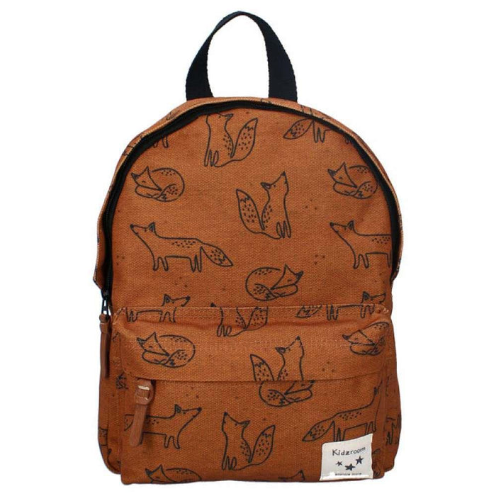 Kidzroom Mochila Beasties Brown Raposas