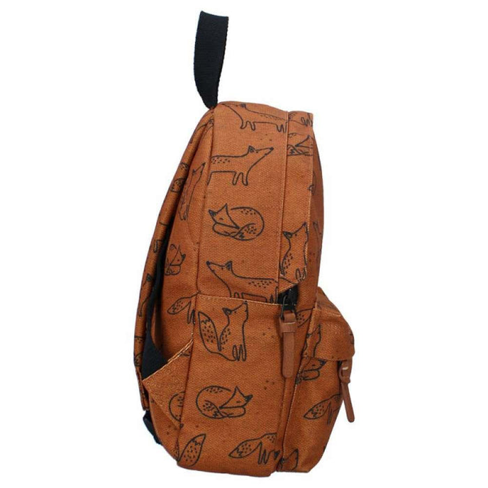 Kidzroom Mochila Beasties Brown Raposas